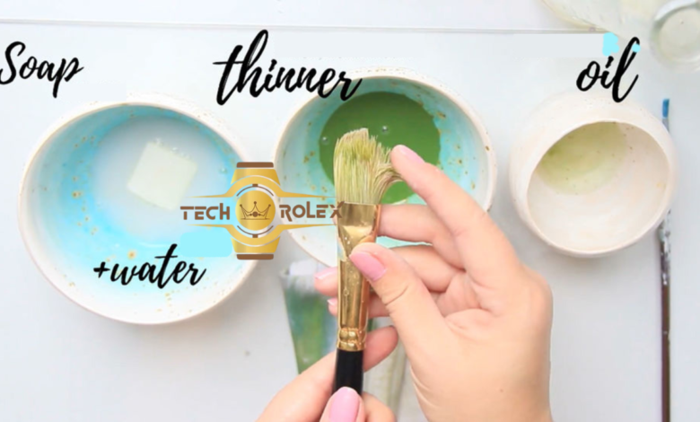 how to clean oil paint brushes