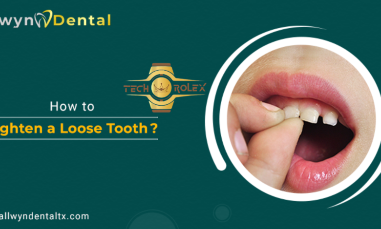 how to tighten a loose tooth at home